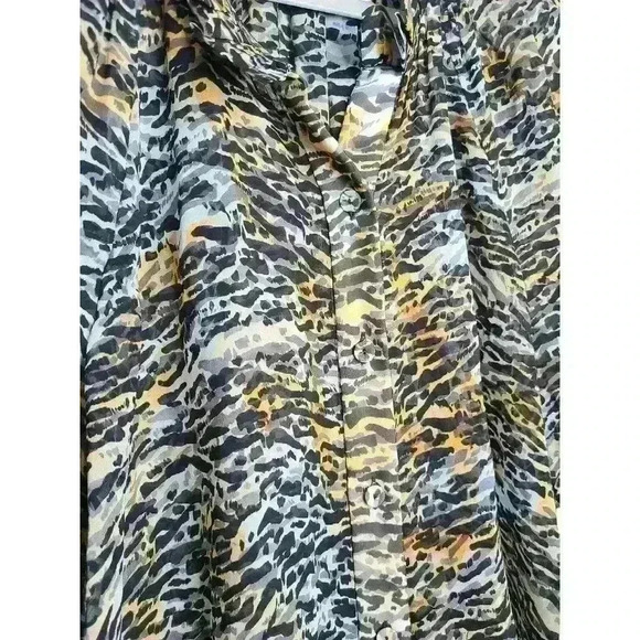 Saloni Skye Top | Sheer silk top US size 2 - Picture 5 of 10